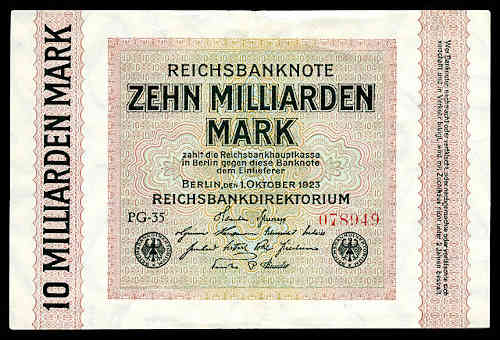 GER 10 billion mark (1923)